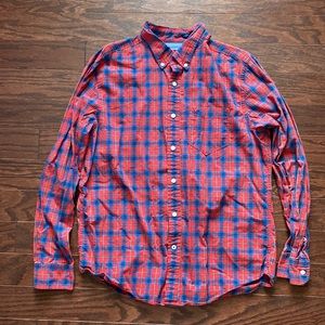 American Eagle Red Plaid Shirt